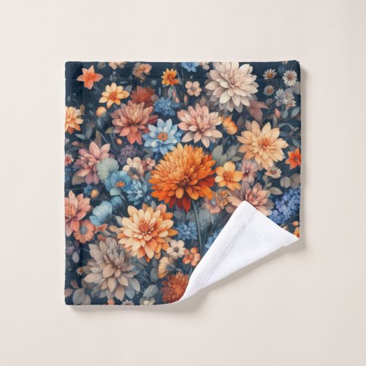 Aquarellbilder rustikal Vintag elegant Badhandtuch Set (Waschlappen)