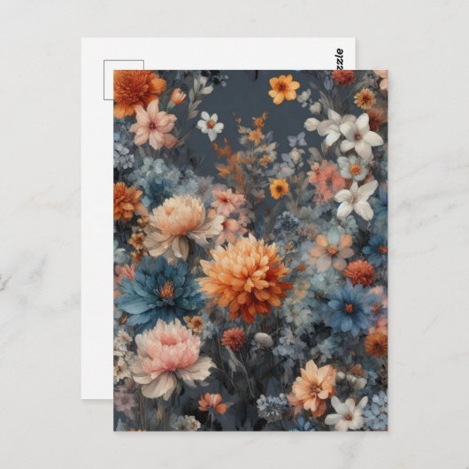 Aquarellbilder rustikal Vintag elegant Postkarte (Vorne/Hinten)