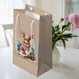 Aquarellbilder rustikale Geschenktasche Kleine Geschenktüte