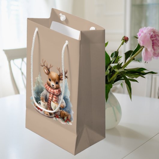 Aquarellbilder rustikale Geschenktasche Kleine Geschenktüte