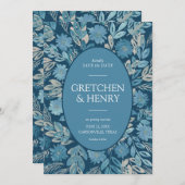 Aquarellbilder Save the Date geblüht Einladung (Vorne/Hinten)