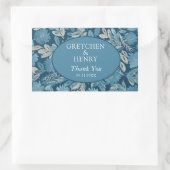 Aquarellbilder Save the Date geblüht Rechteckiger Aufkleber (Tasche)