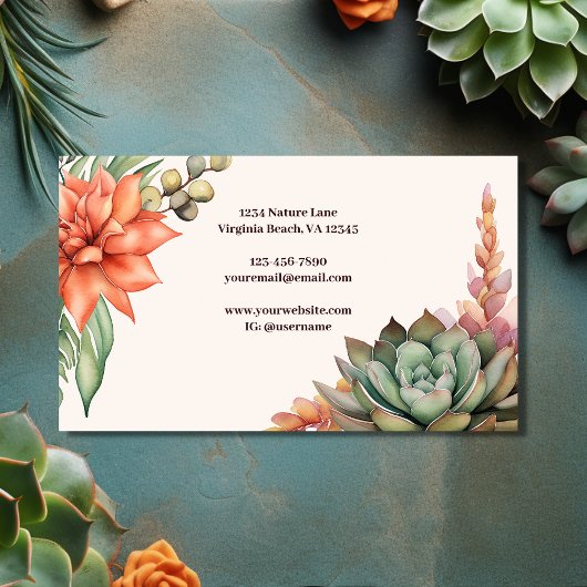 Aquarellbilder Südwestwüste Visitenkarte