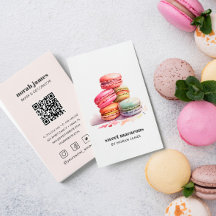 Aquarellbilder Süße Kuchen Soziales Symbol QR CODE