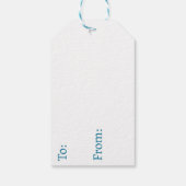 Aquarellbilder Teddy Bear Babydusche Geschenkanhänger (Rückseite)