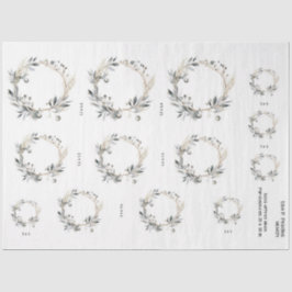 Aquarellbilder und Beeren Seidenpapier