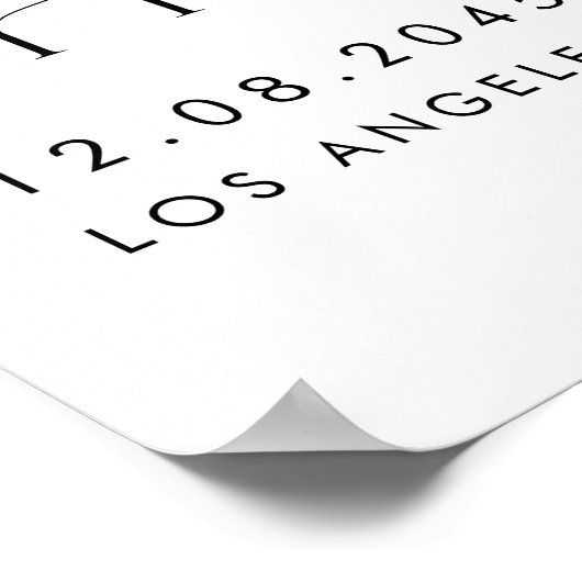 Aquarellbilder und Berry Fall Floral Baby Dusche Poster (Ecke)