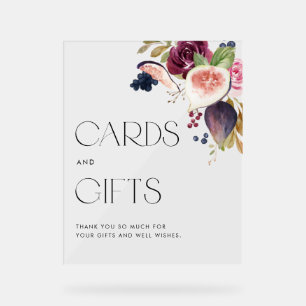 Aquarellbilder und Berry Wedding Cards und Geschen Acrylschild