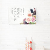 Aquarellbilder und Brautparty Berry Floral Banner (InSitu)