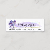 Aquarellbilder und Minimalistische Social Media Mini Visitenkarte (Vorderseite)