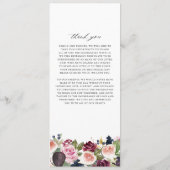 Aquarellbilder und violette Blumen Hochzeit im Her Programm (Rückseite)