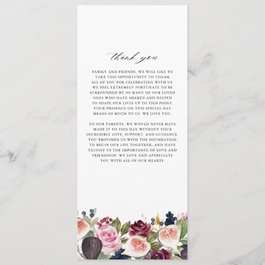 Aquarellbilder und violette Blumen Hochzeit im Her Programm (Rückseite)