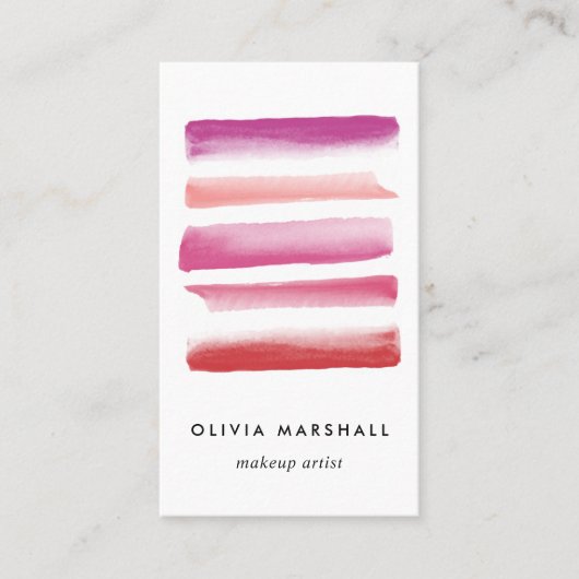 Aquarellbilder | Vertikal Visitenkarte (Vorderseite)