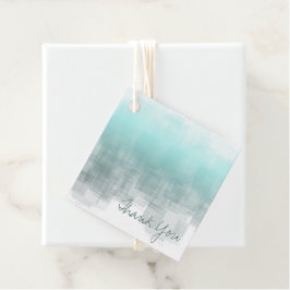 Aquarellbilder Vielen Dank Aquamarin ID774 Geschenkanhänger