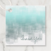 Aquarellbilder Vielen Dank Aquamarin ID774 Geschenkanhänger (Vorderseite)