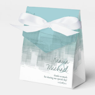 Aquarellbilder Vielen Dank Aquamarin ID774 Geschenkschachtel