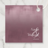 Aquarellbilder Vielen Dank Mauve ID774 Geschenkanhänger (Rückseite)