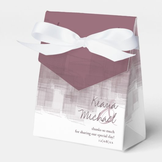 Aquarellbilder Vielen Dank Mauve ID774 Geschenkschachtel (Vorderseite)