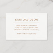 Aquarellbilder - Visitenkarten | Gold Visitenkarte (Rückseite)