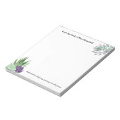 Aquarellbilder vom Schreibtisch des Lehrers Notizblock (Rotiert)