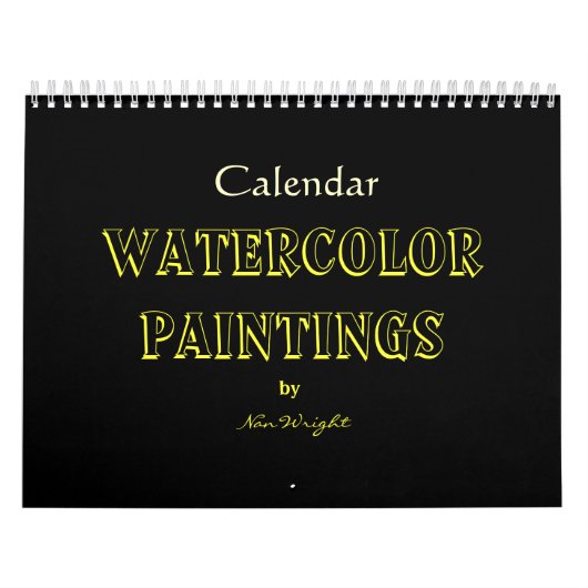 Aquarellbilder von Nans Kalender (Titelbild)