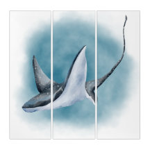 Aquarellbilder von Stingray Canvas Print