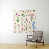 Aquarellbilder von wilden Blume. nahtlos Wandteppich (Beispiel)