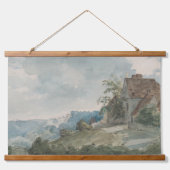 Aquarellbilder Wandteppich Mit Holzrahmen (Vorderseite)