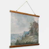 Aquarellbilder Wandteppich Mit Holzrahmen (Gewinkelt)