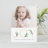 Aquarellbilder Weihnachtsfoto-Karte Feiertagskarte (Stehend Vorderseite)