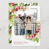 Aquarellbilder Weihnachtskarte (Vorne/Hinten)