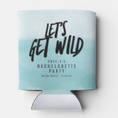 Aquarellbilder - Wilder Junggeselinnen-Abschied Dosenkühler (Rückseite)