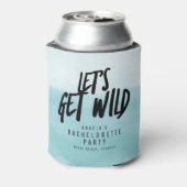 Aquarellbilder - Wilder Junggeselinnen-Abschied Dosenkühler (Kanne Rückseite)