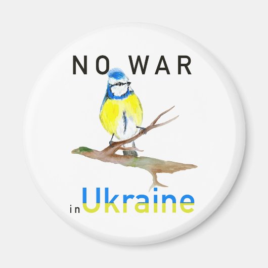 Aquarellbilder zur Unterstützung der Ukraine Magnet (Vorne)