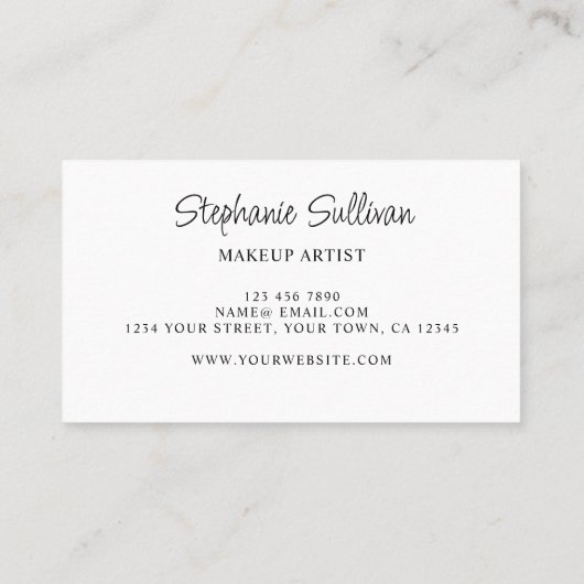 Aquarellbilderkünstler Visitenkarte (Rückseite)