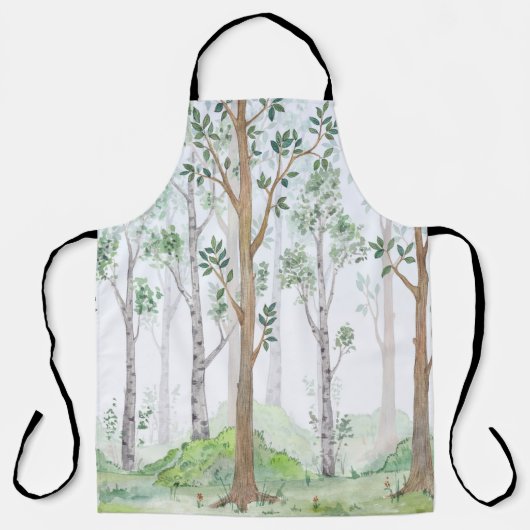 Aquarellbilderwald. Kinder Schürze (Vorderseite)