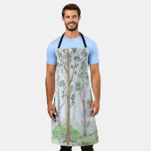 Aquarellbilderwald. Kinder Schürze (Getragen)