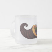 Aquarellbildfüllerhorn-Blume Mattglastasse (Vorderseite Links)