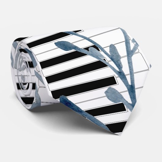 Aquarellbinde, blaue, grüne Krawatte (Gerollt)