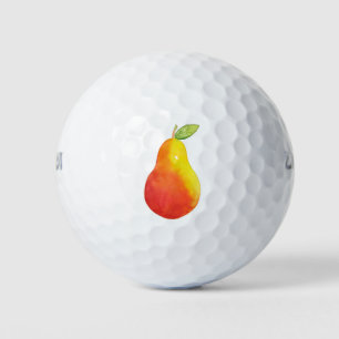 Aquarellbirne Golfball