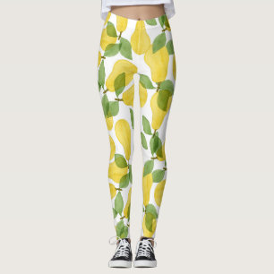 Aquarellbirnen: Handgemalt Leggings