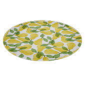 Aquarellbirnen: Handgemalt Schneidebrett (Ecke)