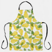 Aquarellbirnen: Handgemalt Schürze (Vorderseite)