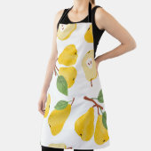 Aquarellbirnen Vintages Fruchtmuster Schürze (InSitu)