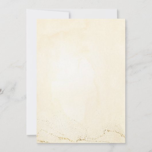 Aquarellbläschen & Braupaare Brautparty Einladung (Rückseite)