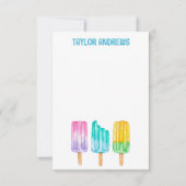 Aquarellbläschen Dankeskarte (Vorderseite)