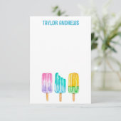 Aquarellbläschen Dankeskarte (Stehend Vorderseite)