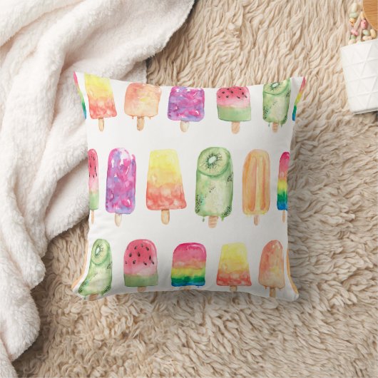 Aquarellbläschen Kissen (Decke)