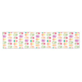 Aquarellbläschen Kurzer Tischläufer (Horizontal)