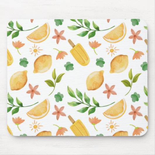 Aquarellbläschen & Popsicles Maus Pad - Sommer Mousepad (Vorne)